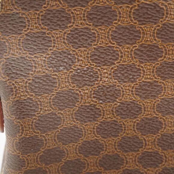 Celine Handbag Macadam PVC Brown Gold Hardware Women - Picture 7 of 10